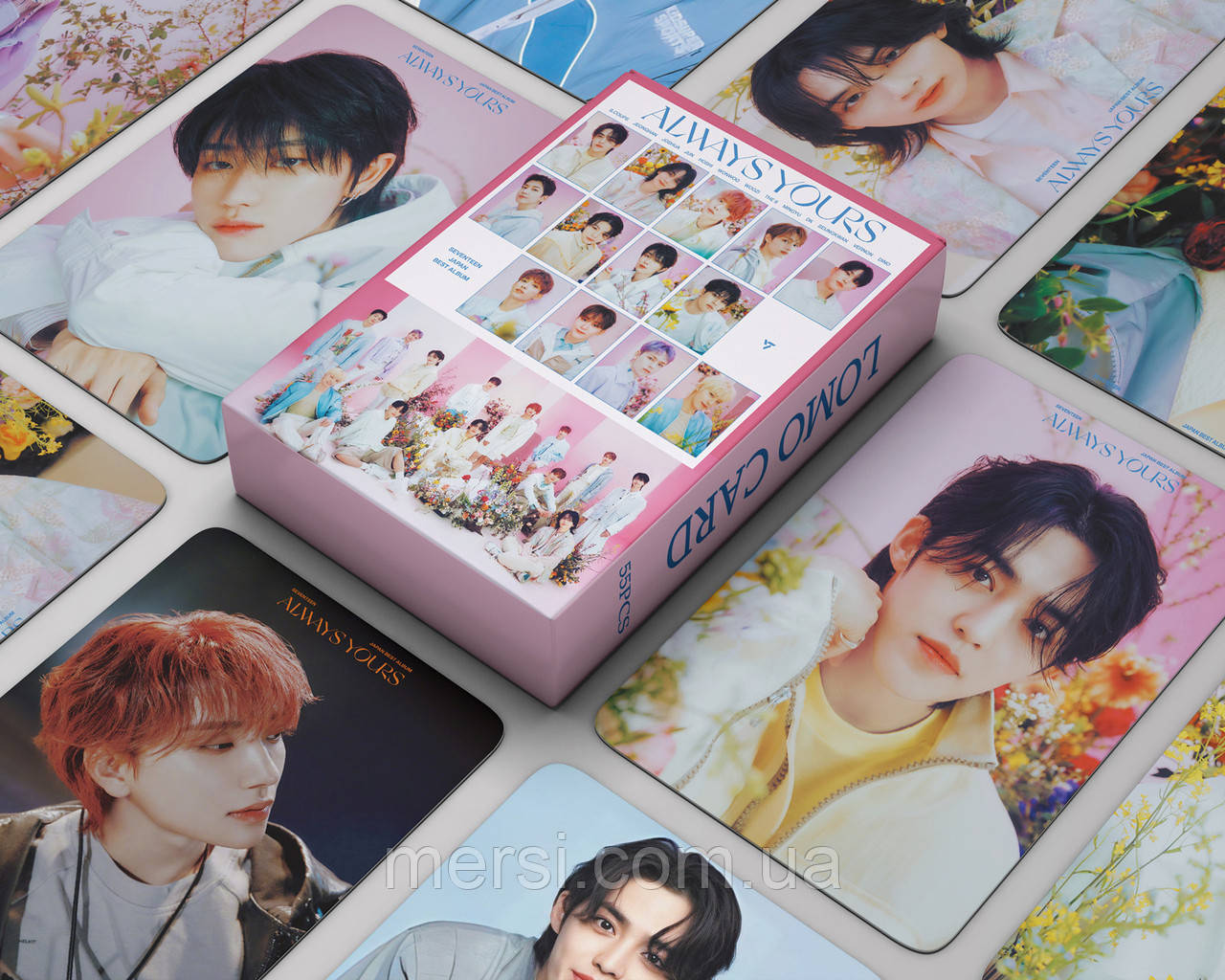 Фотокартки K-POP lomo card картки Seventeens - Always Yours - 55 шт