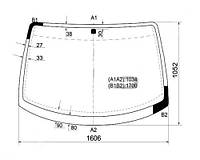 Стекло лобовое HYUNDAI H-1 97-05, H-200 97-05