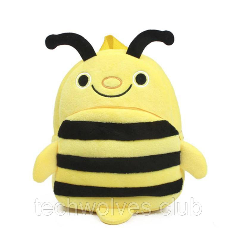 Рюкзак для ребенка Пчелка  21х9х23 см. Маленький рюкзак ребенку с изображением пчелы. Детский рюкзак