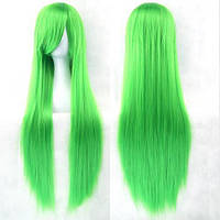 Длинные зеленые парики  - 80см, прямые волосы, косплей, аниме