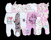 Красивый набор одежды для новорожденых девочек, качественая одежда для малышей, весна, 56-62 см,хлопок
