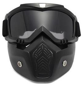 Мотоциклетная маска очки , лыжная маска, для катания на велосипеде или квадроцикле (затемнена)