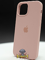 Чехол с закрытым низом на Айфон 14 Розовый / Silicone Case для iPhone 14 Chalk Pink