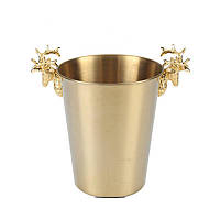 Кулер  5л из нержавеющей стали для охлаждения бутылок, подставка под алкоголь, золотого цвета