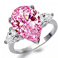 Кільце з кубічним цирконієм. Срібло 925,. Клеймо. Чудовий блиск і перелив фіанітів класу ААА CZ!