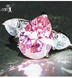 Кільце з кубічним цирконієм. Срібло 925,. Клеймо. Чудовий блиск і перелив фіанітів класу ААА CZ!, фото 2