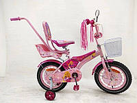 Дитячий двоколісний велосипед на дівчинку 12 д RACER GIRL від 2 років