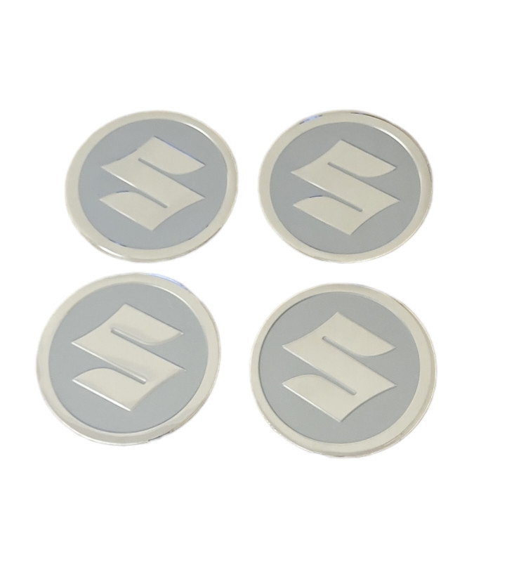 Наклейки на ковпачки, заглушки, наклейки на диски 60 мм Suzuki (Сузуки) сірі