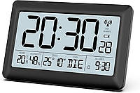 Цифровые настенные часы LATEC с дисплеем температуры и влажности