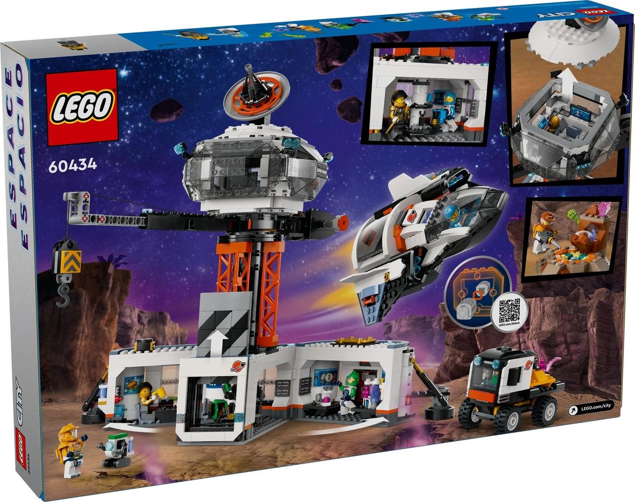 Конструктор LEGO City Космічна база та стартовий майданчик для ракети (60434), фото 1