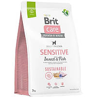 Brit (Брит) Care Dog Sustainable Sensitive Insect Fish для собак чувствительное пищеварение 3 кг