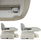 Стілець для годування 6в1 Kruzzel 22014, сірий, з 5-точковими ременями безпеки, фото 7