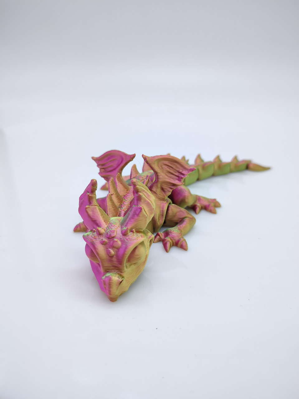 Дитяча іграшка Дракон 3D друк з рухомими деталями, інтерактивна іграшка для дітей дракончик різнокольоровий