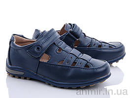 Туфлі дитячі для хлопчика літні CT09-69-B d.blue (27-32) "Xifa kids" купити гуртом на 7 км