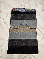 Набір килимків у ванну кімнату Dariana, розмір 60*100 (2 одиниці), колір сірий