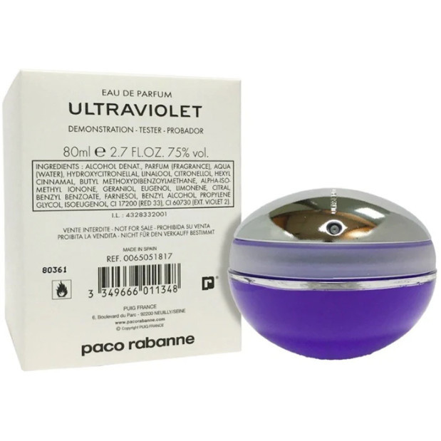 Тестер Парфумована вода для жінок Paco Rabanne Ultraviolet 80 мл