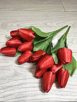 Букет штучних тюльпанів. Тюльпани декоративні (7 бутонів, 34 см), фото 4