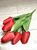 Букет штучних тюльпанів. Тюльпани декоративні (7 бутонів, 34 см), фото 2