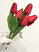 Букет штучних тюльпанів. Тюльпани декоративні (7 бутонів, 34 см), фото 2