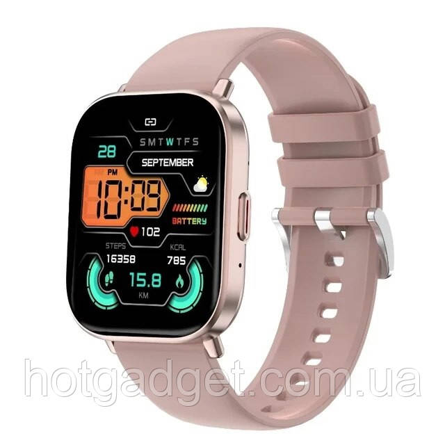 Смарт-годинник Lemfo G127 Pink (дзвінки, тонометр, пульсоксиметр)