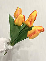 Букет штучних тюльпанів. Тюльпани декоративні (7 бутонів, 34 см), фото 8