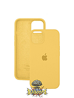 Чехол с закрытым низом на Айфон 14 Желтый / Silicone Case для iPhone 14 Canary Yellow