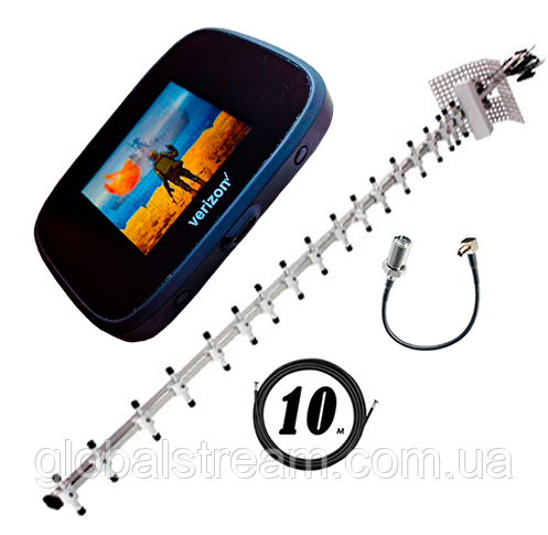 Полный комплект 4G Novatel MiFi 7000 LTE Cat 9 до 450 мб/с (4400mAh) + 3G/4G/LTE антенна 21дб (KS,VD,Life), фото 1