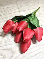 Букет штучних тюльпанів. Тюльпани декоративні (7 бутонів, 34 см), фото 5