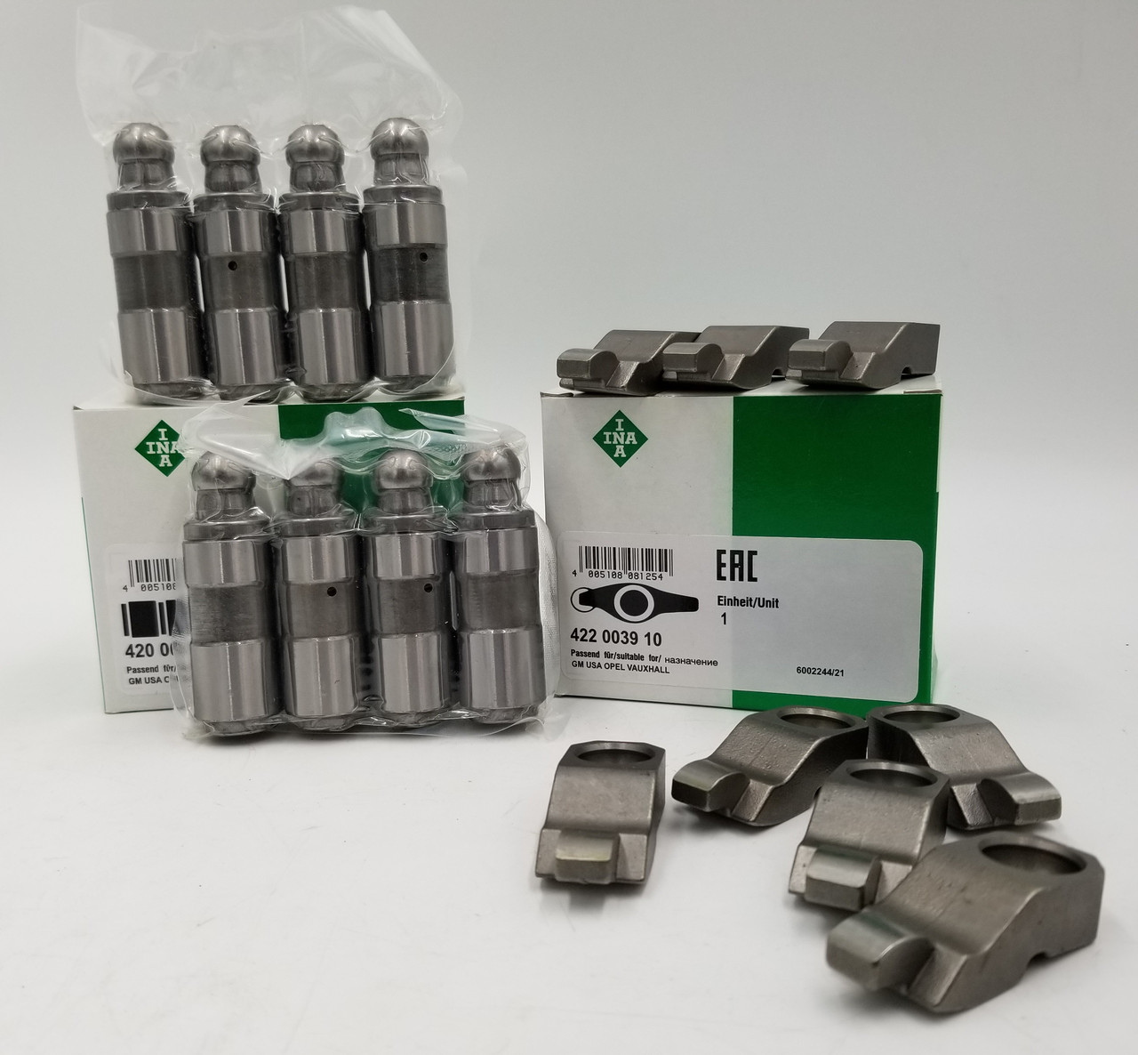 Гідрокомпенсатори та рокери клапана Ланос, Нексія 1.5 (комплект 8шт + 8шт) INA Німеччина, фото 1