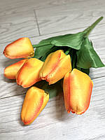 Букет штучних тюльпанів. Тюльпани декоративні (7 бутонів, 34 см), фото 7