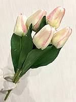 Букет штучних тюльпанів. Тюльпани декоративні (7 бутонів, 34 см), фото 6