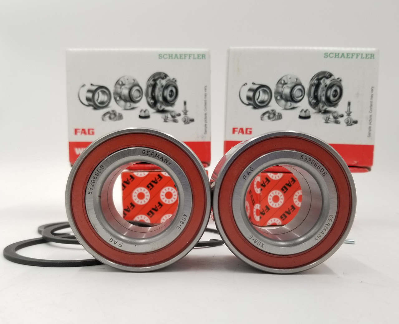 Підшипники передньої маточини Ланос, Авео 1.5, Сенс (комплект 2-шт) FAG Німеччина, фото 1
