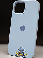 Чехол с закрытым низом на Айфон 14 Голубой / Silicone Case для iPhone 14 Sky blue