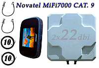 Полный комплект для 4G/LTE/3G c Novatel Verizon MiFi 7000 LTE Cat 9 до 450 мб/с и Антенна MIMO 2×22dbi (44дб)