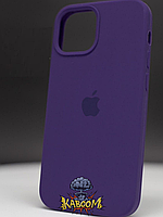 Чехол с закрытым низом на Айфон 14 Фиолетовый / Silicone Case для iPhone 14 Purple