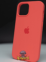 Чехол с закрытым низом на Айфон 14 Розовый / Silicone Case для iPhone 14 Pink Pomelo