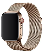 Ремешок Apple Watch металлический Milanese Loop 42/44/45/49 mm ретро золото (retro gold)