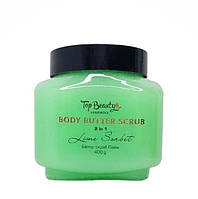 Скраб батер для тіла 2в1 Top Beauty Body Butter Scrub Lime Sorbet, 400 г