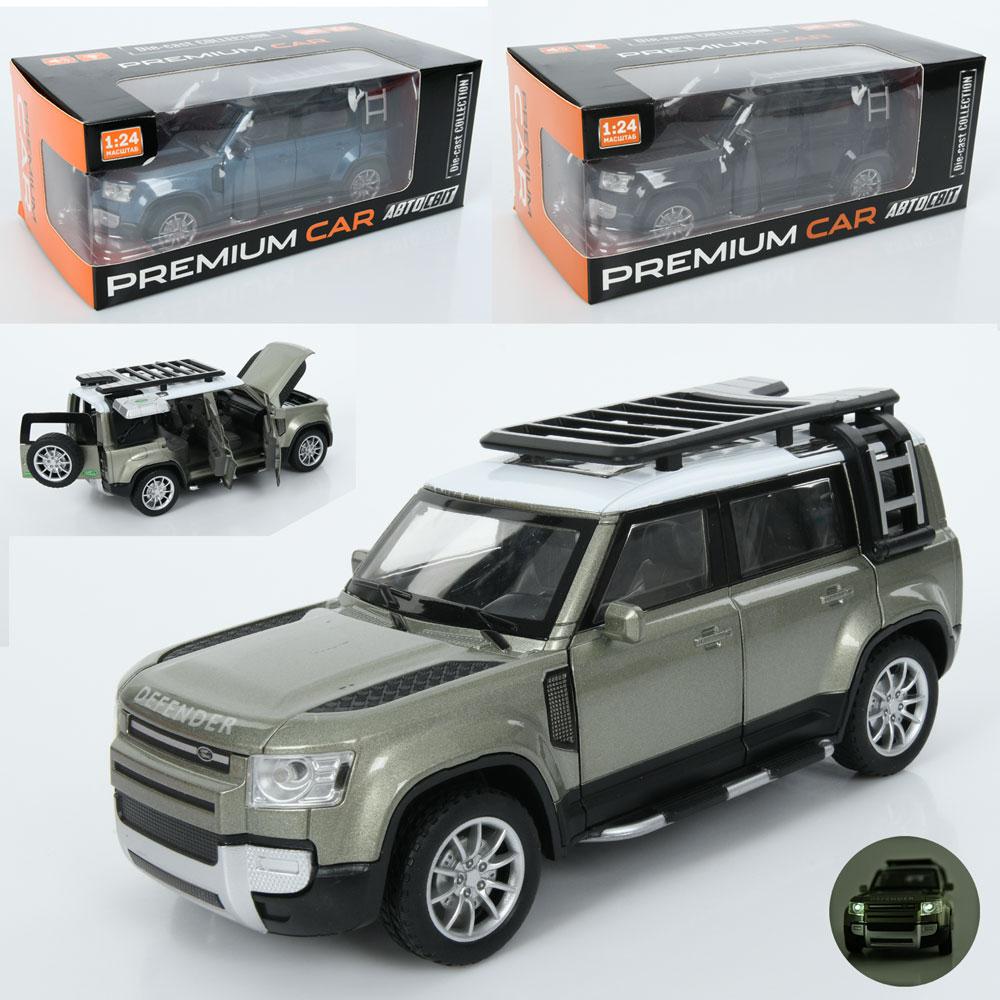 Джип AP-2018 АвтоСвіт, 1:24, метал, інерц, 21см, звук, світло, відчиняються двері/капот/багажник, гумові колеса, 3 кольори, бат