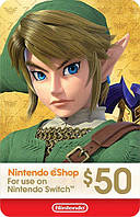 Nintendo eShop Gift Card 50 USD Stockable