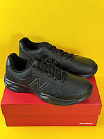 Мужские кожаные черные кроссовки New balance 411 размер 46,5 и 47,5