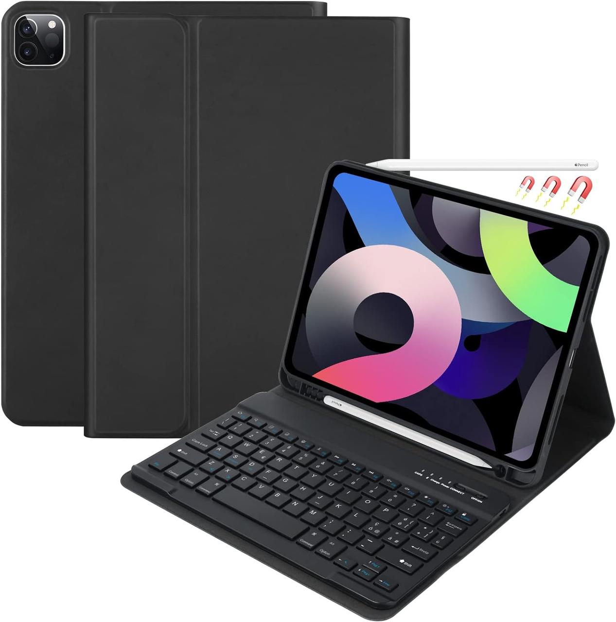 Чохол з клавіатурою для iPad Air 5 2022/Air 4 2020, iPad 11. Чохол для iPad 10.9, Bluetooth та слот для пера, фото 1
