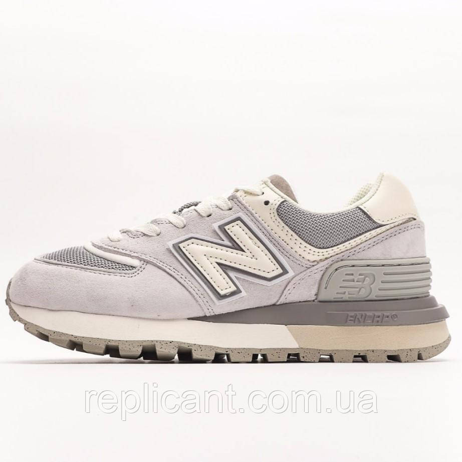 Кроссовки New Balance 574 Legacy Grey/Beige Logo, фото 1