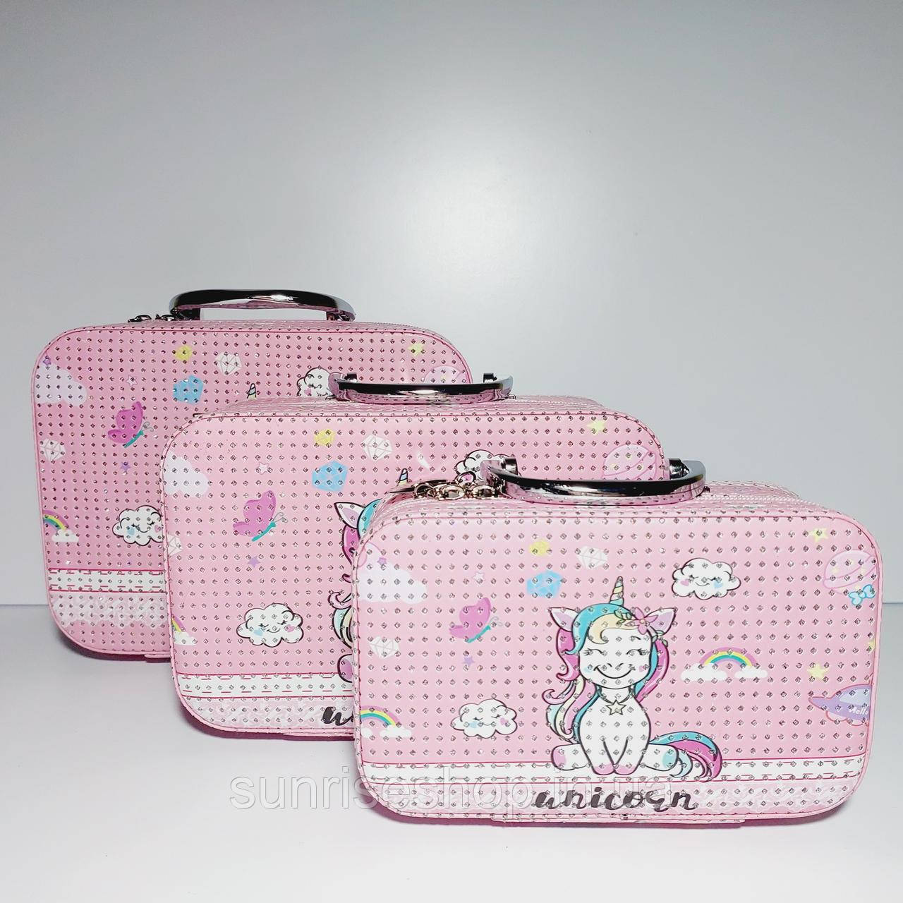 Набір боксів для косметики 3шт