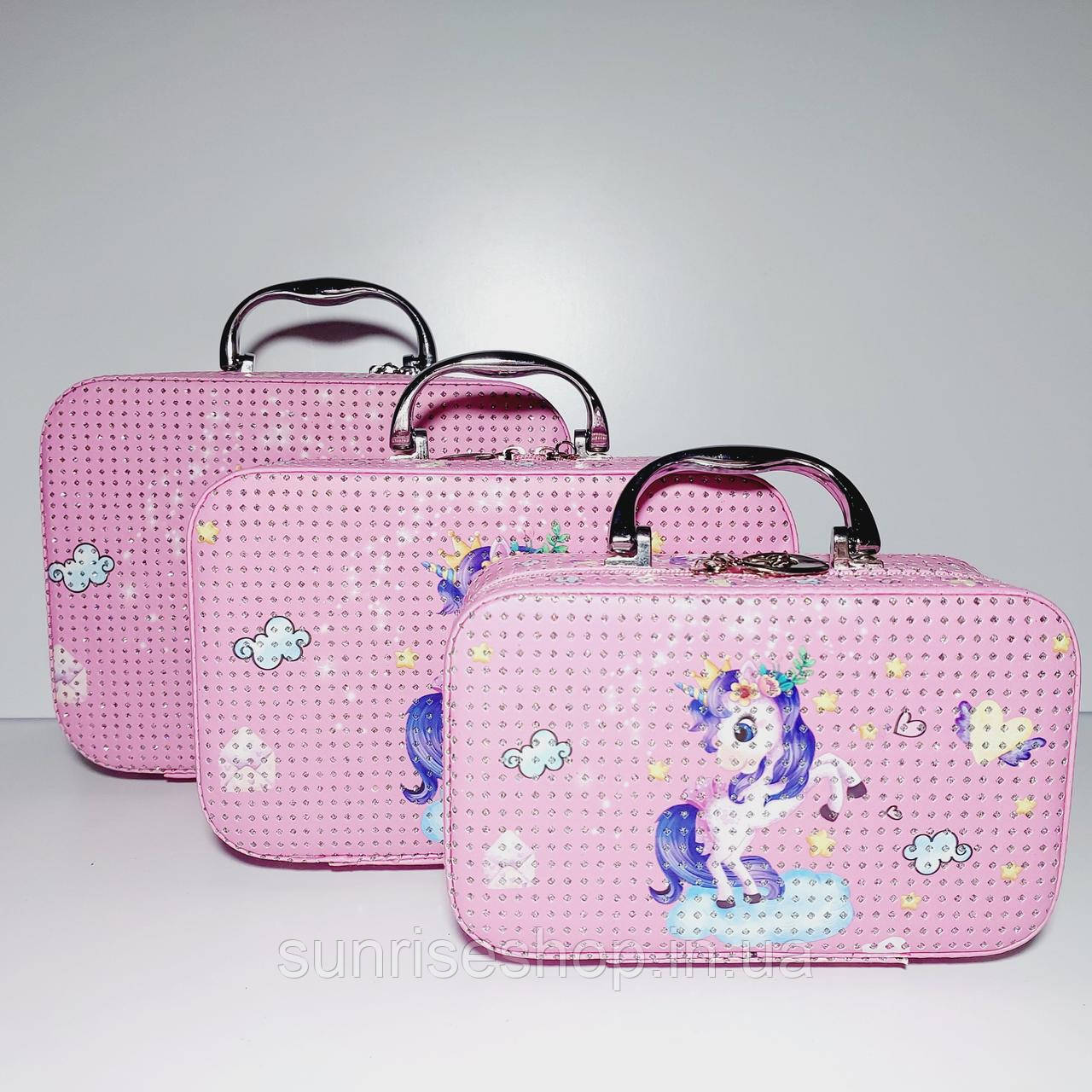 Набір боксів для косметики 3шт