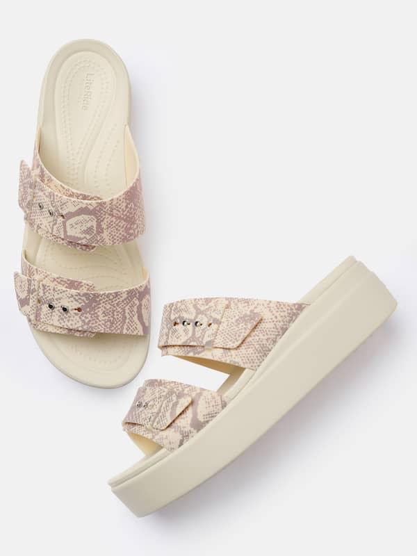 Crocs Brooklyn snake buckle low шльопанці на платформі крокс.