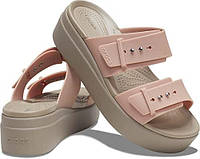 Crocs Brooklyn buckle low шлепанцы на платформе крокс W10.