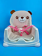 Багатофункціональний дитячий стільчик JDL 555-14 B знімний піднос, регулювання висоти, мелодії, підсвічування, фото 6