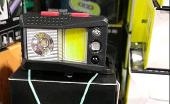 Ліхтар налобний акумуляторний з червоним світлом (з датчиком на пам'ять та включен,з синім та зелени коліром)