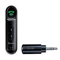 Аудио адаптер Baseus BSBA-02 AUX Wireless Audio Receiver BT5.0 10h черный (WXQY010001)